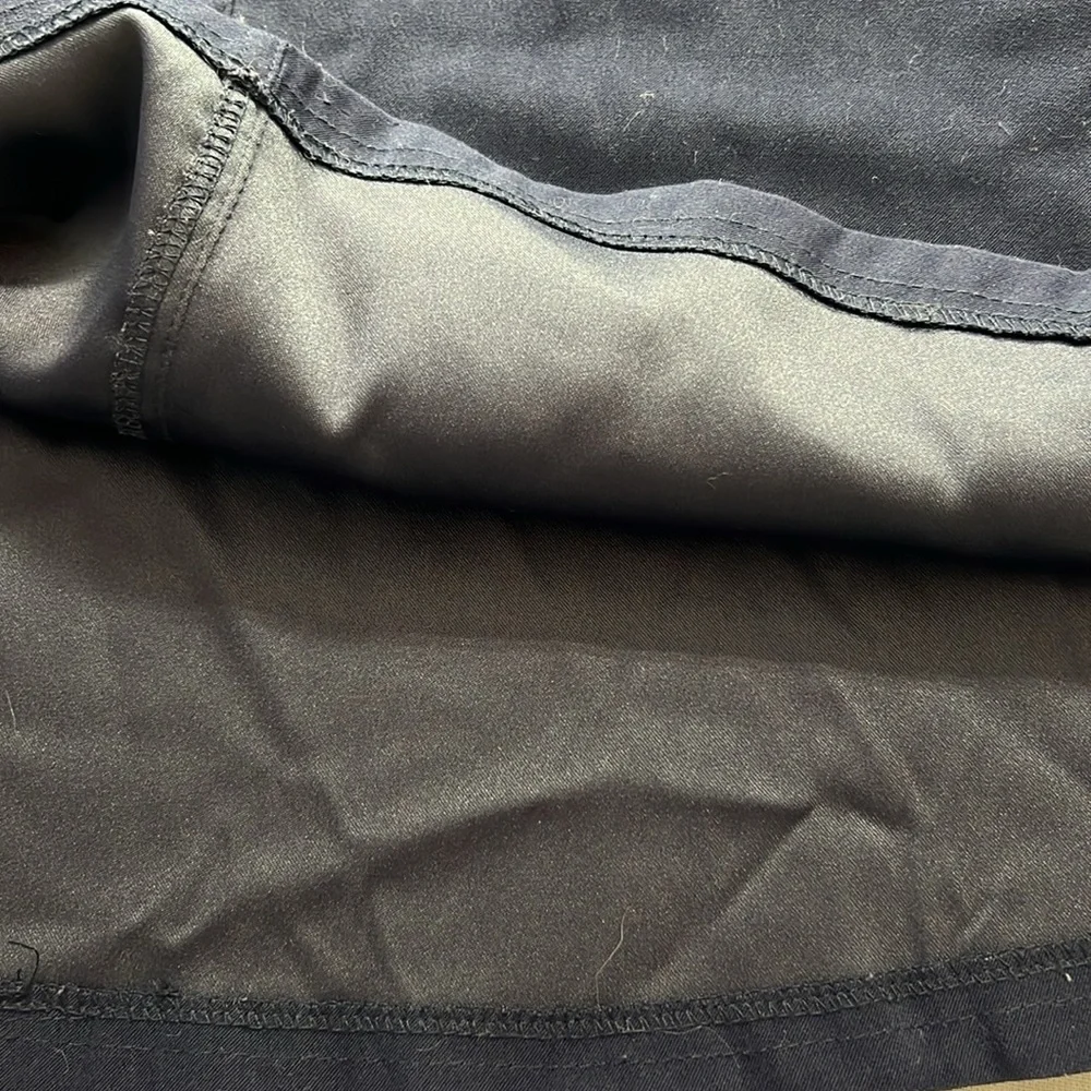 🌞 Coldwater Creek Navy blue lined maxi skirt zips button belt loops 10P
